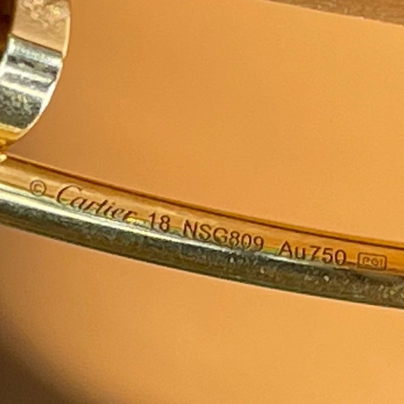 CARTIER JUSTE UN CLOU BRACELET, SMALL Juste un Clou bracelet, width: 2.5 mm YG - Picture 7 of 10